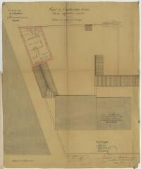Projet de construction d'une classe enfantine mixte : plan du 1er étage / dressé par l'architecte soussigné, signé : Charles Bésiné. – Montpellier, 16 août 1905.
