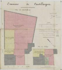 Projet de distraction d'une partie du presbytère pour être affectée à l'école communale des filles : plan de lieux / dressé par l'architecte soussigné [signature illisible]. – 1886.