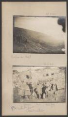 Soldats posant dans la boue à [Chambouillat] : de gauche à droite, [P.S., Coulliette, Bellanger, Haman, Louis, Voisin, Poy / LAMBERT (de), Louis.