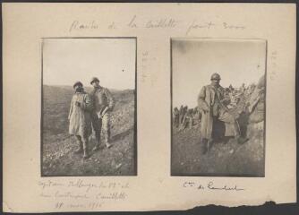 [Ravin de la Caillette, point 3000. Capitaine Ballanger et du 82e et son lieutenant Couillette, 11 novembre 1916] / LAMBERT (de), Louis.
