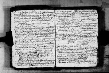 Baptêmes (7 juillet 1737-30 décembre 1744), mariages (16 juillet 1737-18 novembre 1744), sépultures (8 juillet 1737-23 novembre 1744)