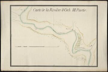 1 vue  - Carte de la rivière d\'Orb, feuille n°3. 1 Fi 111/3 (ouvre la visionneuse)