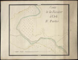 1 vue  - Carte de la rivière d\'Orb, feuiille n° 4. 1 Fi 111/4 (ouvre la visionneuse)