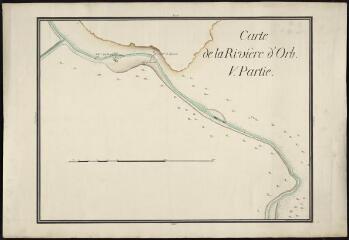 1 vue  - Carte de la rivière d\'Orb, feuille n° 5. 1 Fi 111/5 (ouvre la visionneuse)