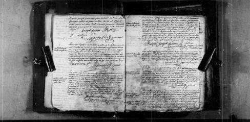 207 vues  - Baptêmes, mariages, sépultures (1744-1750, 1755-1780) 5 MI 20/14 (ouvre la visionneuse)