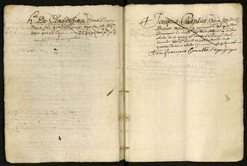 37 vues  - \'Brevette nouvelle du lieu de Vacquières du 15 juillet 1734\'. 318 EDT 6 (ouvre la visionneuse)