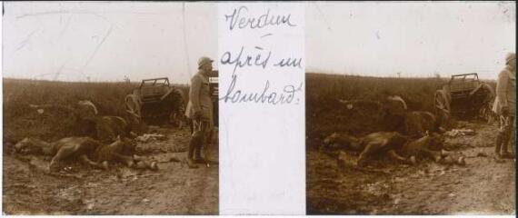 1 vue  - Verdun, après un bombardement / [Anonyme]. 41 Fi 10 (ouvre la visionneuse)