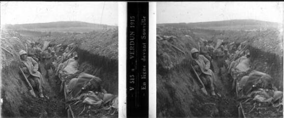 1 vue V 515a - Verdun 1915 - En ligne devant Souville / [Anonyme]. 41 Fi 91