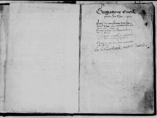 142 vues Registre de la cour du Bayle de Montpellier (XIVe siècle). 1 MI 125/1