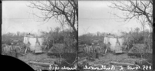 1 vue  - 155 court à Berthonval, mars 1916. / [Anonyme] (ouvre la visionneuse)