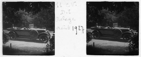 1 vue 11 CV. D.I - Delage, août 1927. / [Famille SOULAS (photographe)]